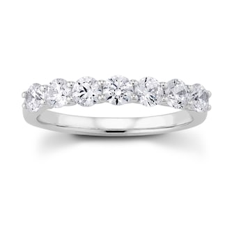 Mayors 18k White Gold 1.00cttw Diamond set Band (I/I1) Mayors 18k White Gold 1.00cttw Diamond set Band (I/I1)