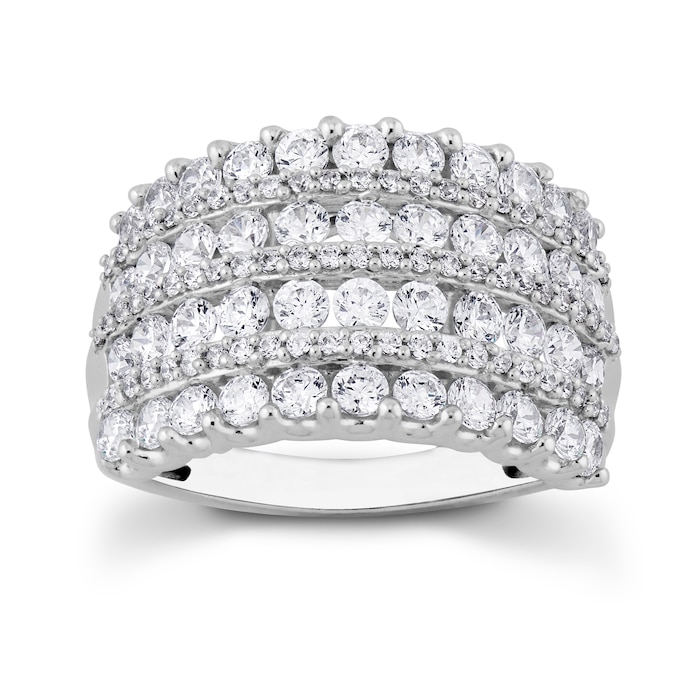 Mayors 18k White Gold 2.00cttw Diamond Fashion Ring