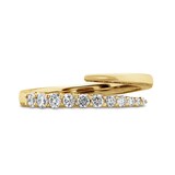 Mayors 18k Yellow Gold 0.27cttw Diamond Fashion Ring - Size 6.5