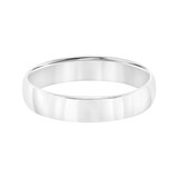 Mayors Platinum 5mm Low Dome D Shape Wedding Band - Ring Size 11.5