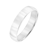 Mayors Platinum 5mm Low Dome D Shape Wedding Band - Ring Size 11.5