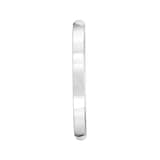 Mayors Platinum 2mm Low Dome Court Wedding Band - Ring Size 4.5