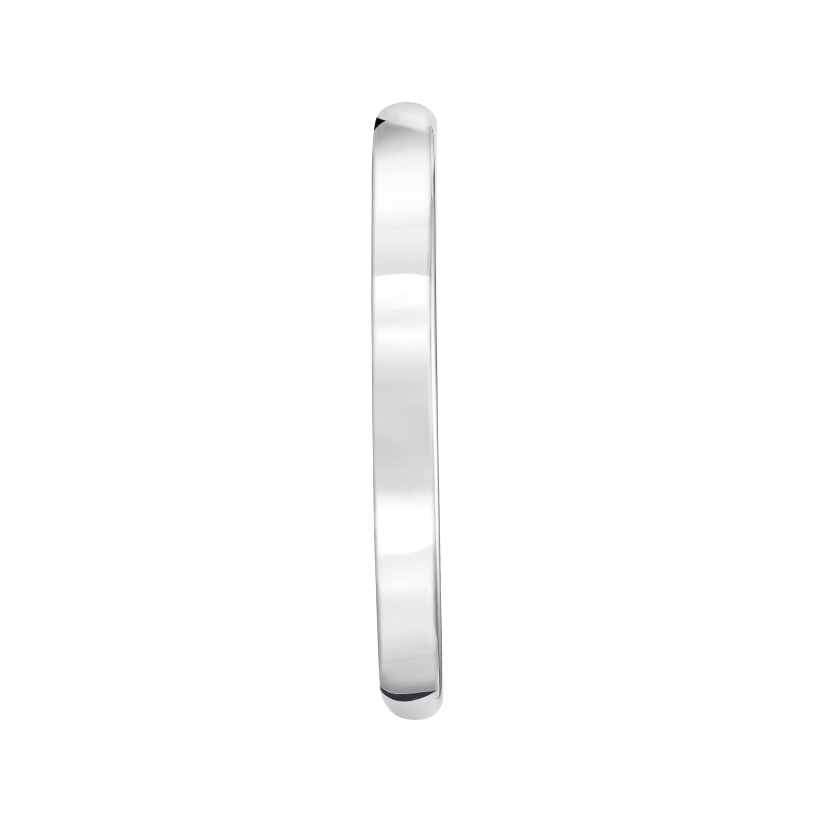 Mayors Platinum 2mm Low Dome Court Wedding Band - Ring Size 5.5