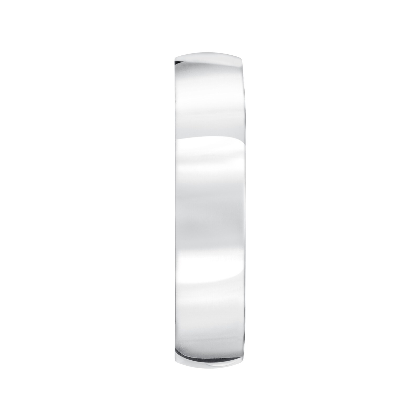 Mayors Platinum 4mm Low Dome Court Wedding Band - Ring Size 8