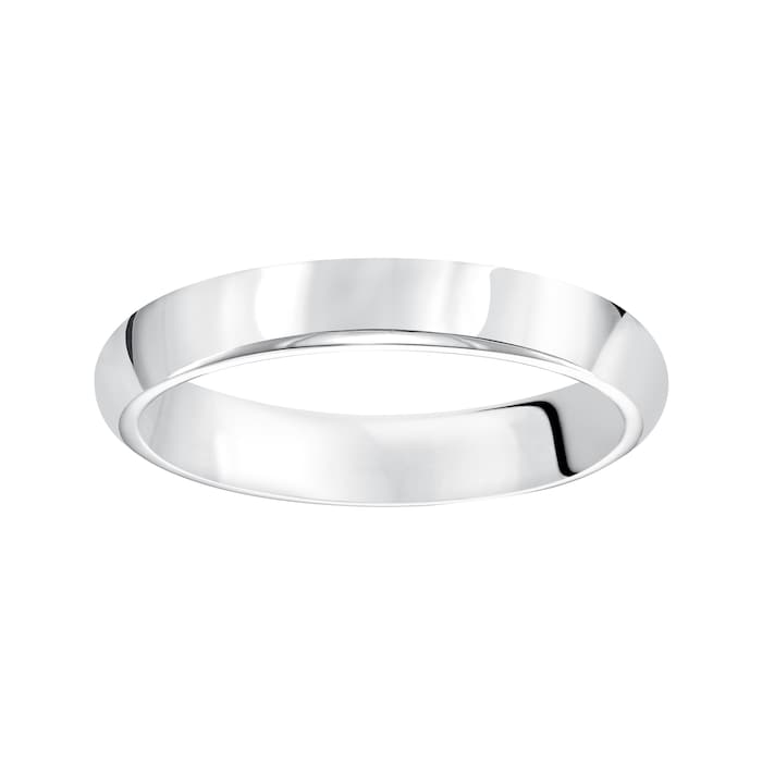 Mayors Platinum 4mm High Dome Court Wedding Band - Ring Size 11.5