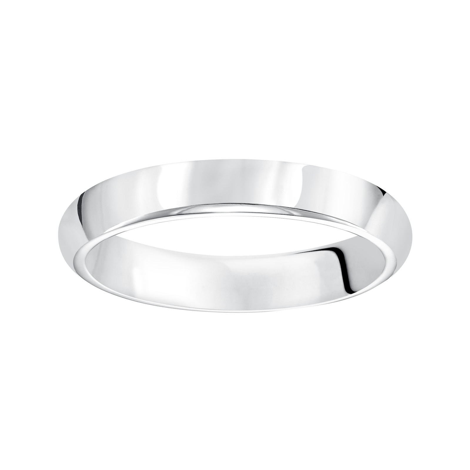 Mayors Platinum 4mm High Dome Court Wedding Band - Ring Size 11.5