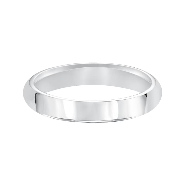 Mayors Platinum 4mm High Dome Court Wedding Band - Ring Size 11.5