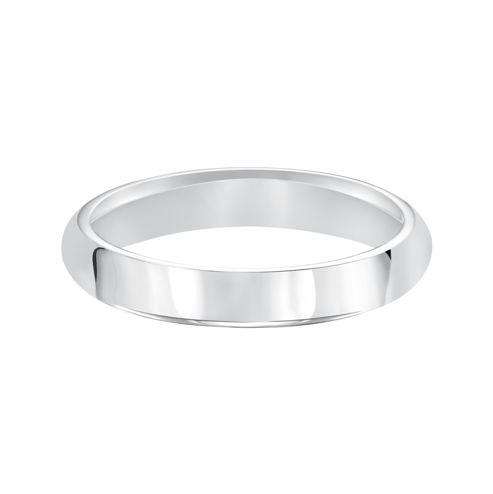 Mayors Platinum 4mm High Dome Court Wedding Band - Ring Size 11.5