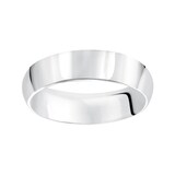 Mayors Platinum 6mm High Dome Court Wedding Band - Ring Size 9.5