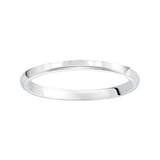 Mayors Platinum 2mm High Dome D Shape Wedding Band - Ring Size 5