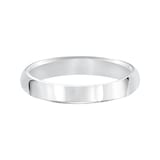 Mayors Platinum 4mm High Dome D Shape Wedding Band - Ring Size 11
