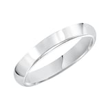 Mayors Platinum 4mm High Dome D Shape Wedding Band - Ring Size 11