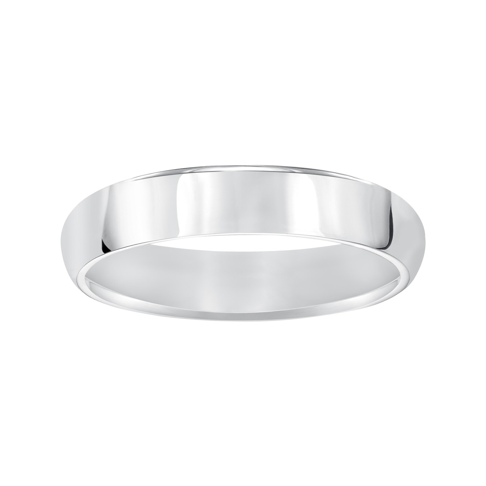 Mayors Platinum 5mm High Dome D Shape Wedding Band - Ring Size 12