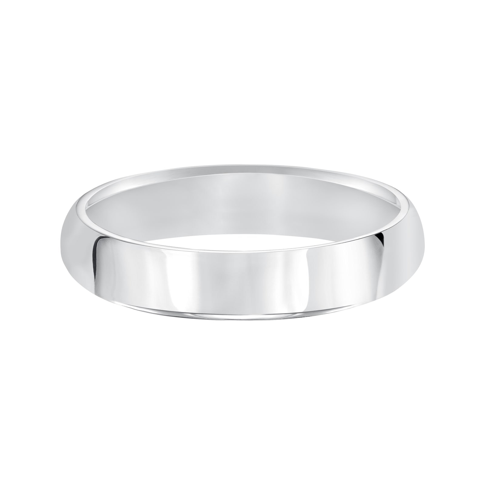 Mayors Platinum 5mm High Dome D Shape Wedding Band - Ring Size 12