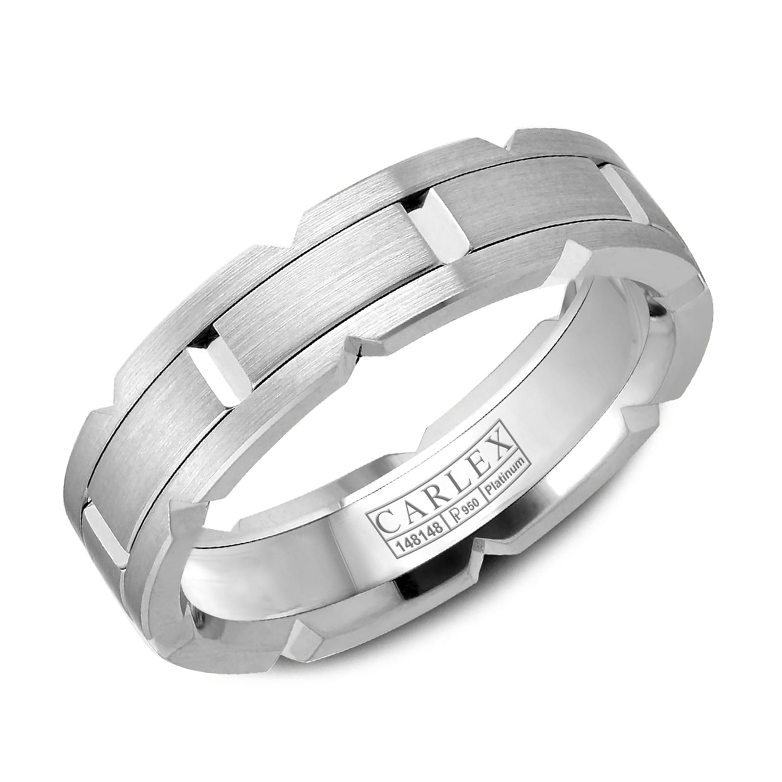 Carlex Carlex Platinum 6mm Gents Band Carlex Carlex Platinum 6mm Gents Band