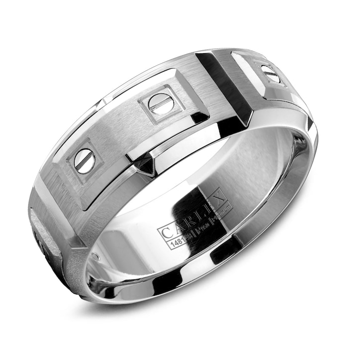 Carlex Carlex Platinum 8mm Gents Band