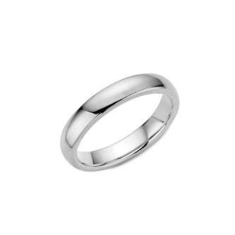 Carlex Carlex Platinum 4mm Plain Wedding Band - Ring Size 10