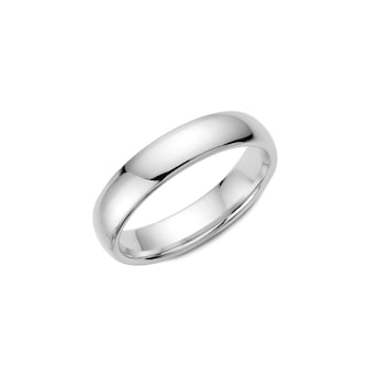 Carlex Carlex Platinum 5mm Plain Wedding Band - Ring Size 10