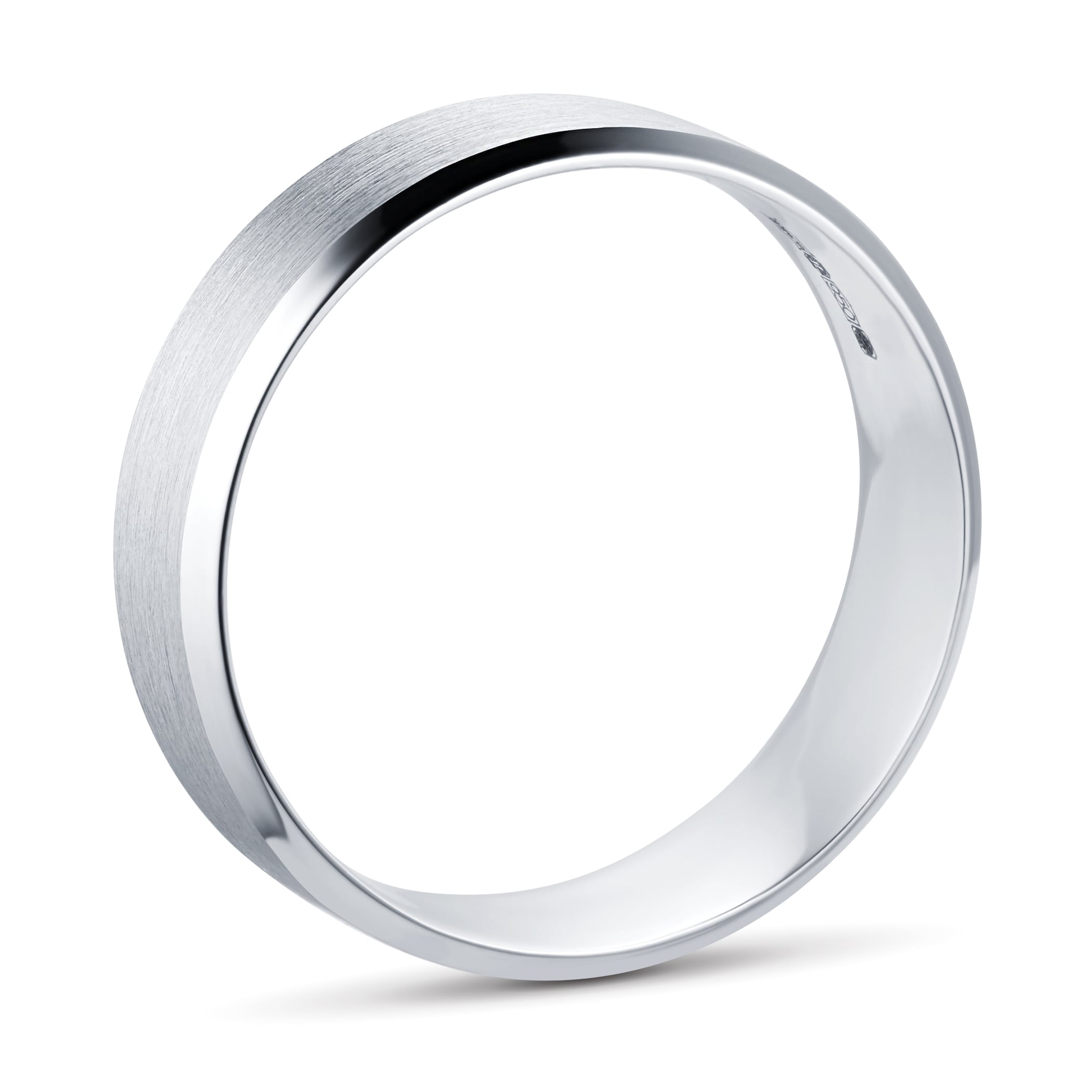 Goldsmiths Platinum 6mm Mens Edged Fancy Wedding Ring Goldsmiths Platinum 6mm Mens Edged Fancy Wedding Ring