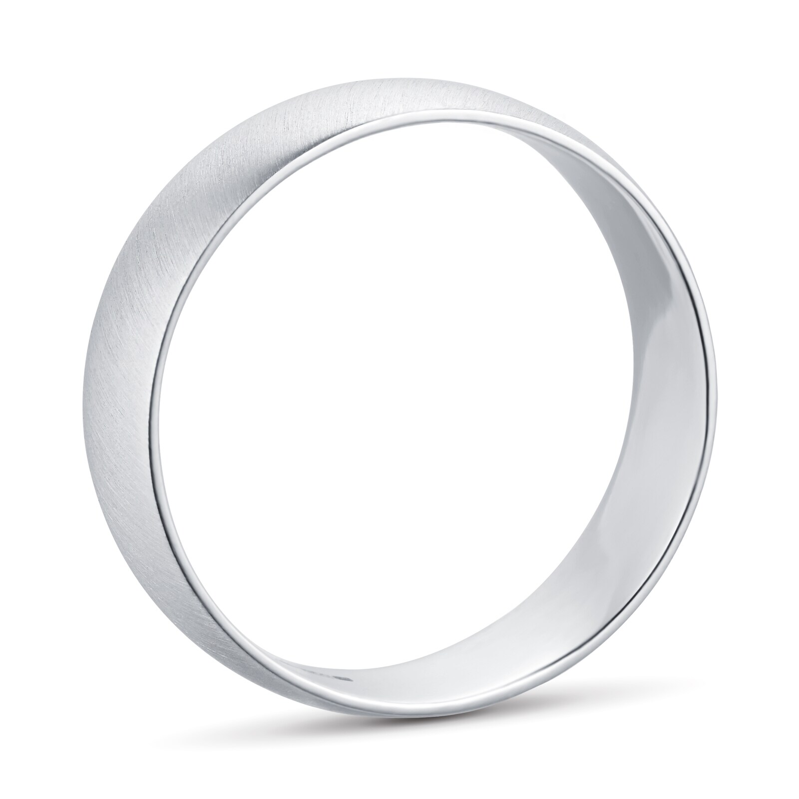 Goldsmiths Platinum Mens Matte Fancy Wedding Ring PLC529-6 P2FY20