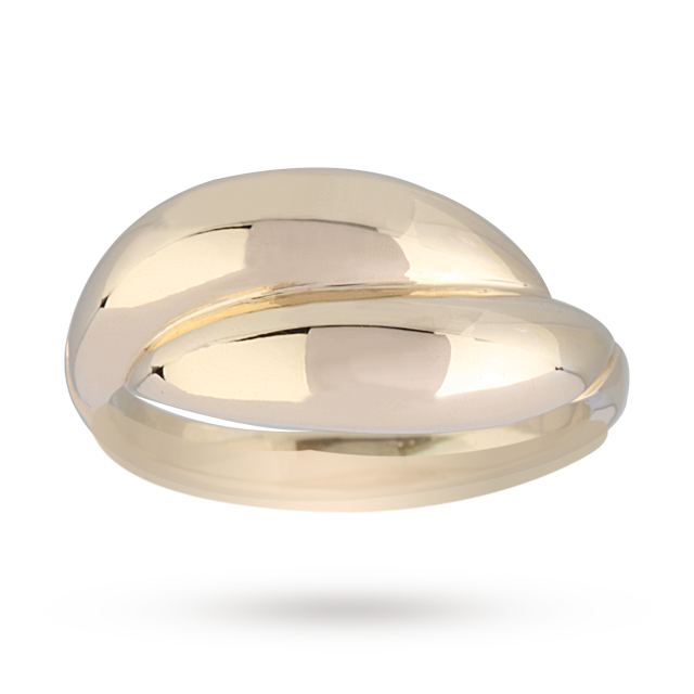 Goldsmiths Double Layer Ring In 9 Carat Yellow Gold Goldsmiths Double Layer Ring In 9 Carat Yellow Gold
