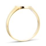 Goldsmiths 9ct Yellow Gold Small Round Signet Ring