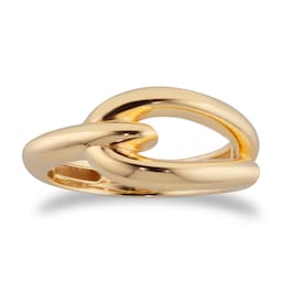10240123140 - 9ct Yellow Gold Loop Knot Ring - Ring Size N