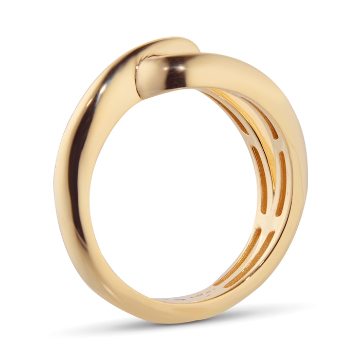 Goldsmiths 9ct Yellow Gold Loop Knot Ring