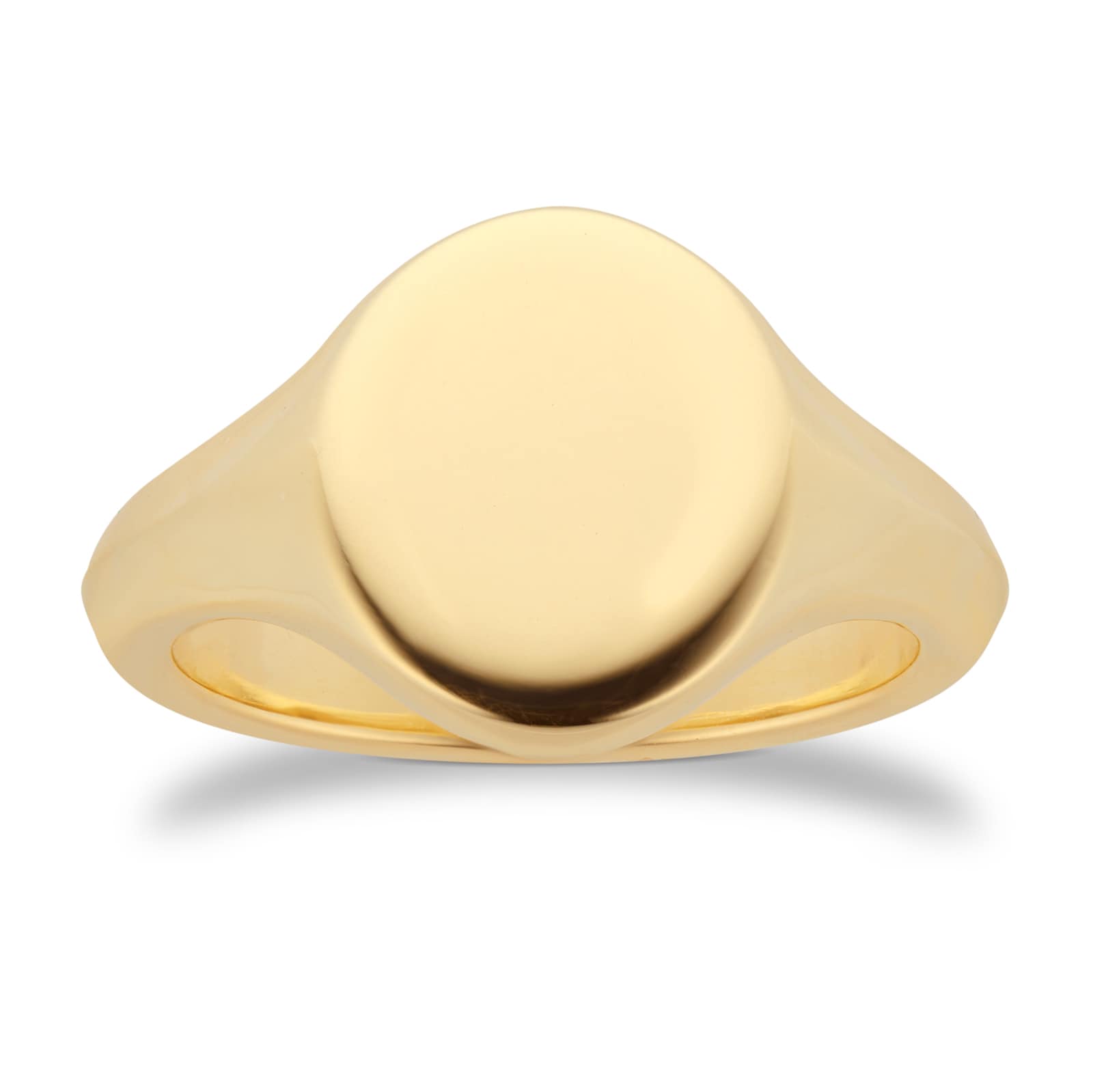 Mappin 
Webb 18ct Yellow Gold 12x10 Oval Signet Ring