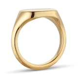Mappin & Webb 18ct Yellow Gold 11x10 Cushion Signet Ring
