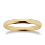 Mappin & Webb 18ct Yellow Gold 2.5mm Knife Edge Band Ring