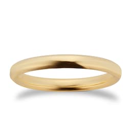 10240126 - 18ct Yellow Gold 2.5mm Knife Edge Band Ring