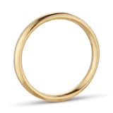 Mappin & Webb 18ct Yellow Gold 2.5mm Knife Edge Band Ring