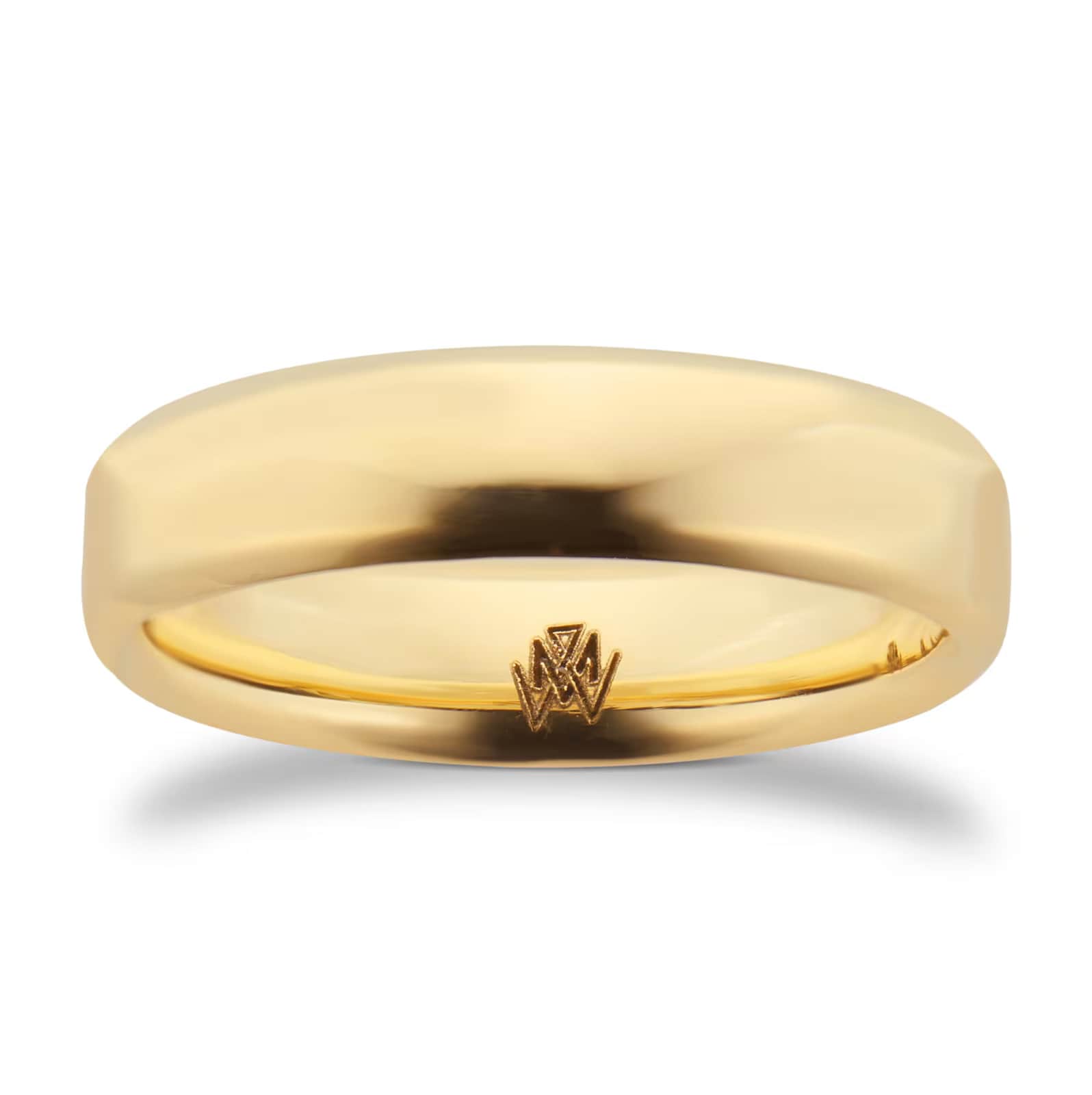 Mappin & Webb 18ct Yellow Gold 5mm Knife Edge Band Ring Mappin & Webb 18ct Yellow Gold 5mm Knife Edge Band Ring