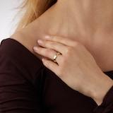 Mappin & Webb 18ct Yellow Gold 5mm Knife Edge Band Ring - Ring Size P
