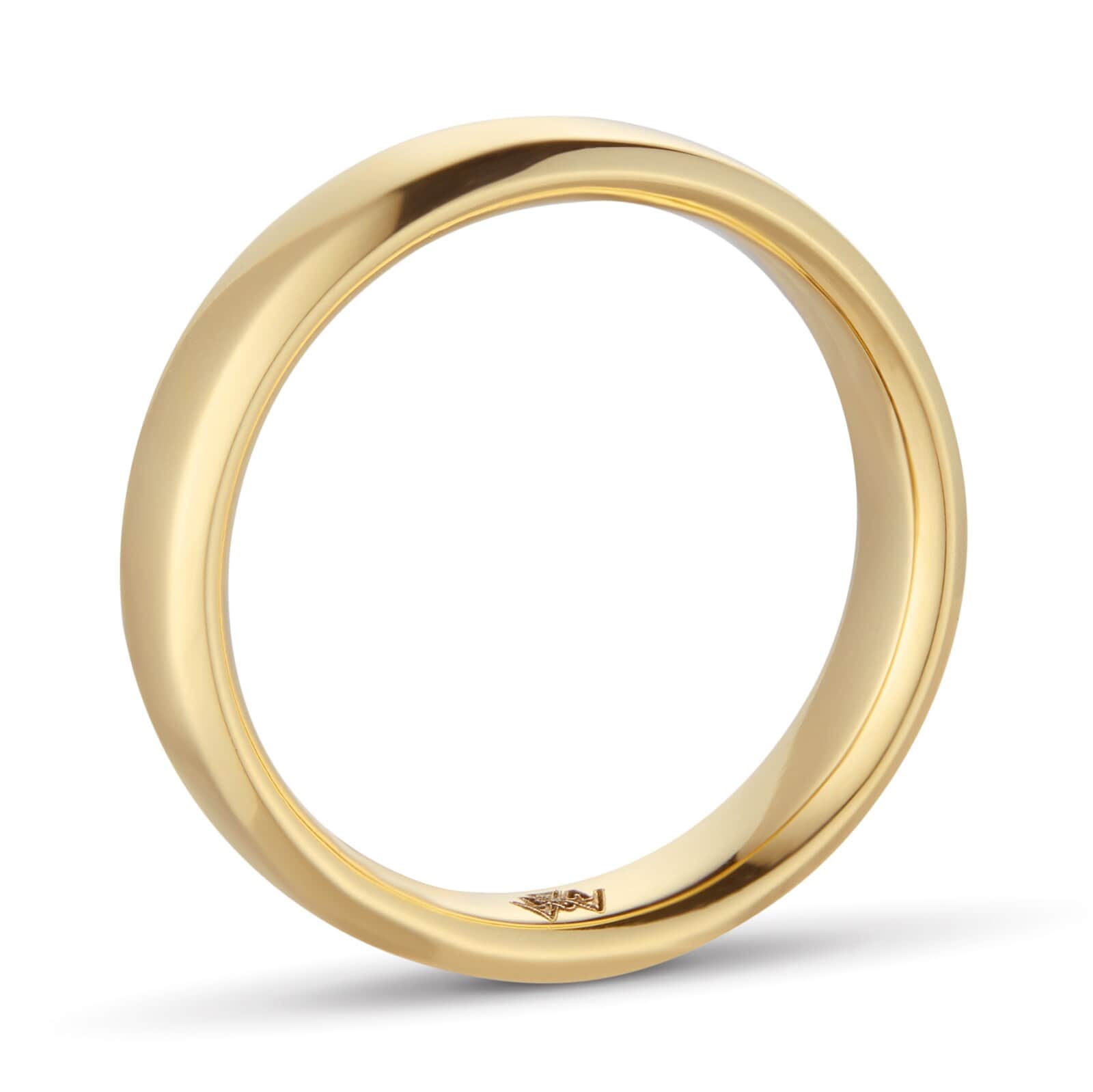 Mappin & Webb 18ct Yellow Gold 5mm Knife Edge Band Ring Mappin & Webb 18ct Yellow Gold 5mm Knife Edge Band Ring