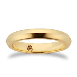 10240128 - 18ct Yellow Gold 3.5mm Knife Edge Band Ring