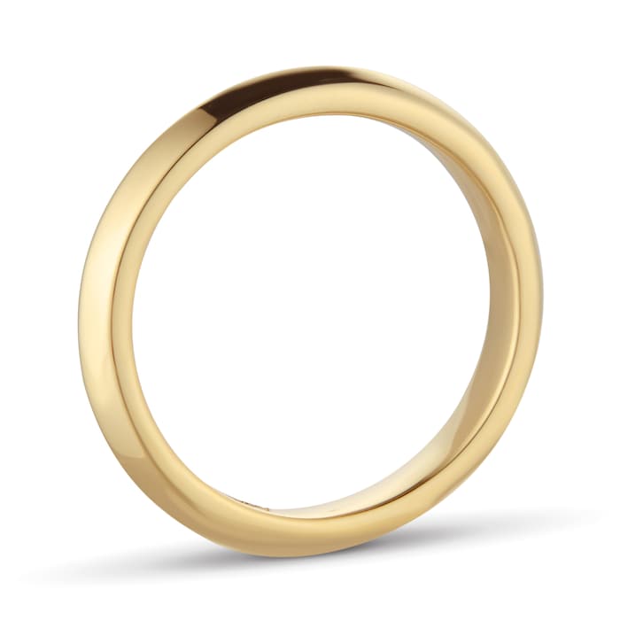 Mappin & Webb 18ct Yellow Gold 3.5mm Knife Edge Band Ring