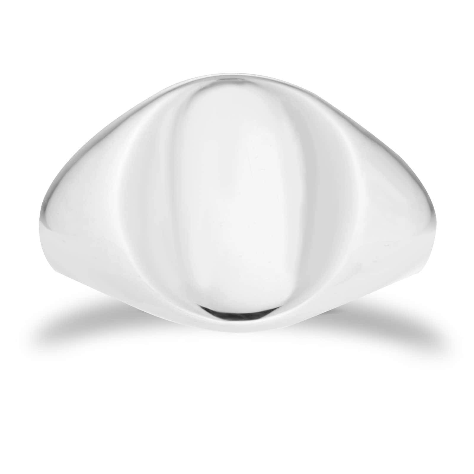 Goldsmiths Sterling Silver Plain Oval Signet Ring Goldsmiths Sterling Silver Plain Oval Signet Ring