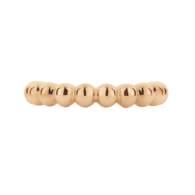 Mappin & Webb Sonnet 18ct Rose Gold Single Row Band Ring