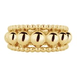 Mappin & Webb Sonnet 18ct Yellow Gold Three Row Band Ring