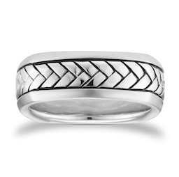 10360060 - Sterling Silver Herringbone Ring