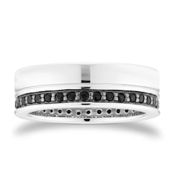 10360062 - Sterling Silver Black Sapphire Ring