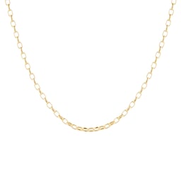 11030091 - 9ct Yellow Gold 100 Diamond Cut Oval Belcher Chain