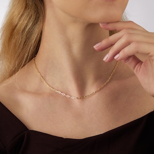 Best Luxury 
9ct Yellow Gold Elongated Belcher Chain