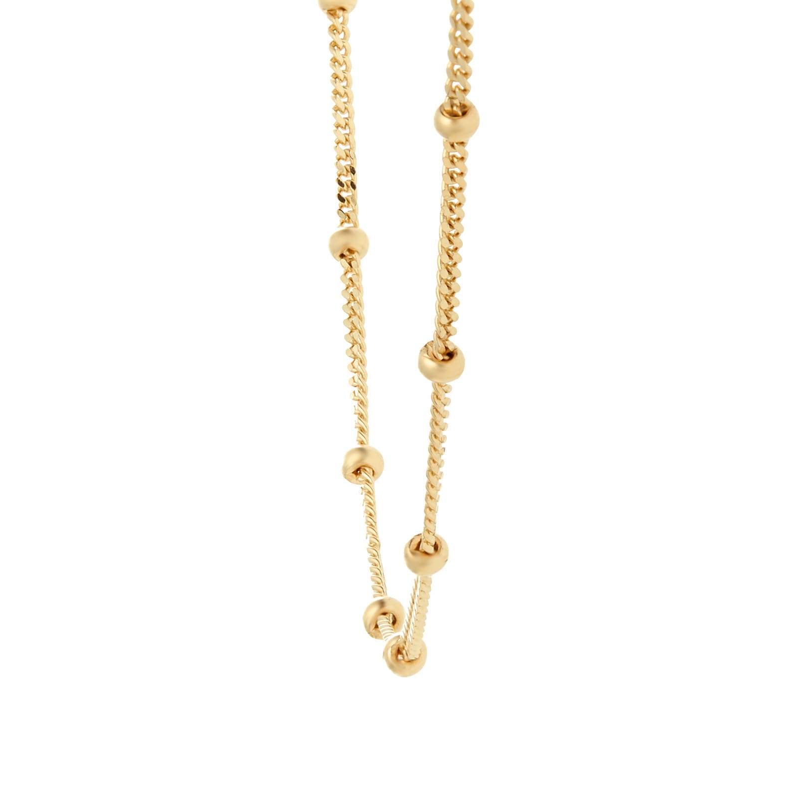 Goldsmiths 9ct Yellow Gold Beaded Chain Goldsmiths 9ct Yellow Gold Beaded Chain
