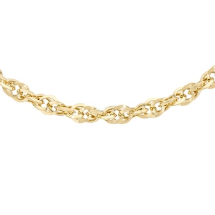 Goldsmiths 9ct Yellow Gold Diamond Cut 46cm Chain