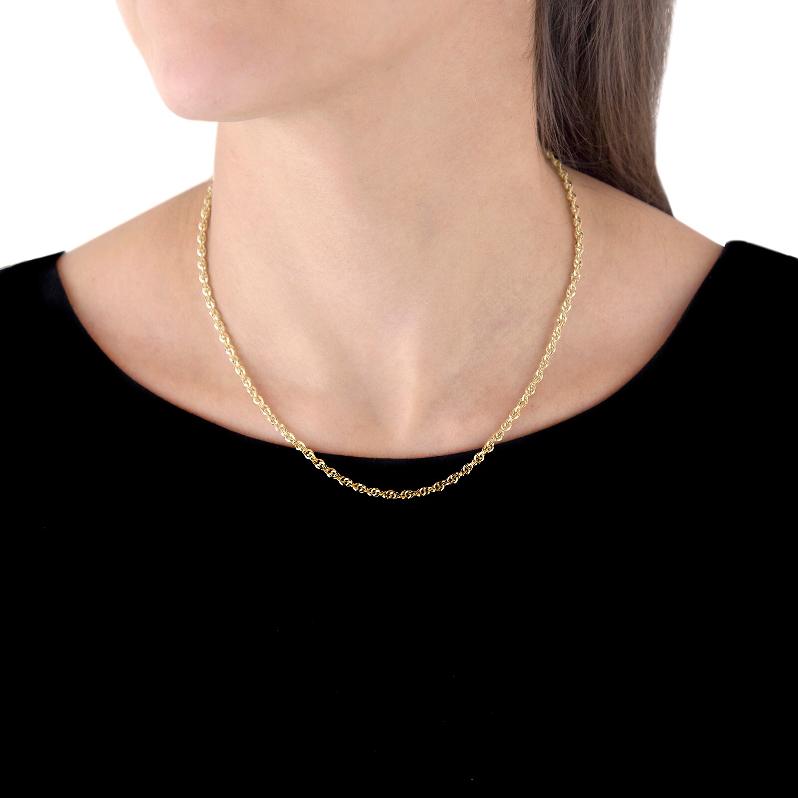 Goldsmiths 9ct Yellow Gold Diamond Cut 46cm Chain Goldsmiths 9ct Yellow Gold Diamond Cut 46cm Chain
