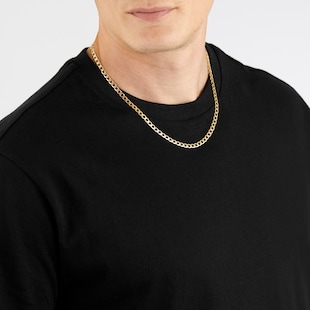 Goldsmiths 9ct Yellow Gold 5mm Solid Curb 20 inch Chain