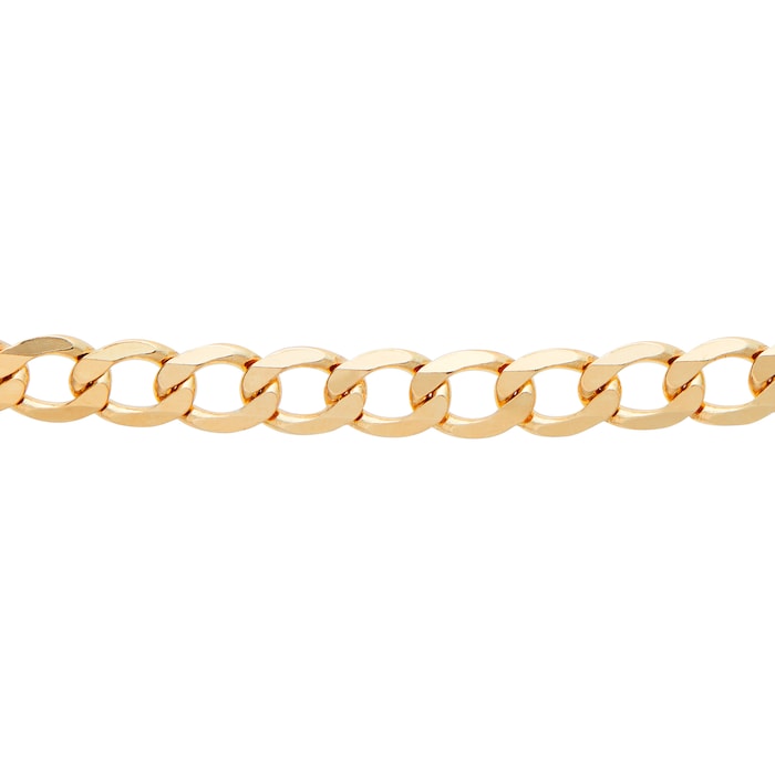 Goldsmiths 9ct Yellow Gold 5mm Solid Curb 20 inch Chain